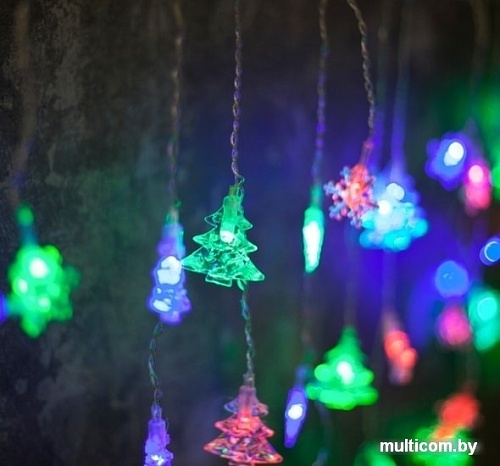 Бахрома Luazon Елки и снежинки (мульти) 3556872