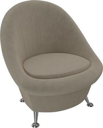 Интерьерное кресло Mebelico 252 105540 (микровельвет, бежевый)