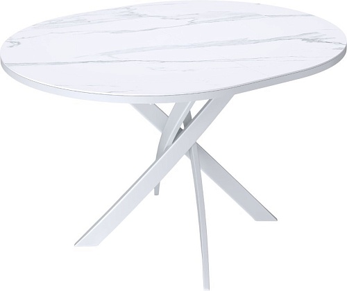 Кухонный стол Kenner R1000 (белый/керамика мрамор белый)