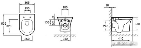 Унитаз подвесной Jacob Delafon Aleo EDAH132-0