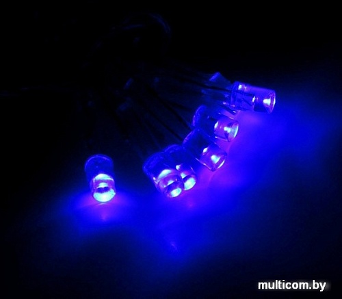 Бахрома Luazon Силикон (3x0.6 м, синий) [187278]