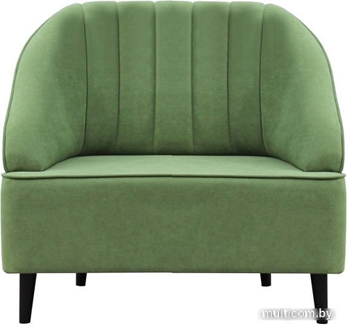 Интерьерное кресло Brioli Донато (велюр, B61 мятный/темные ножки)