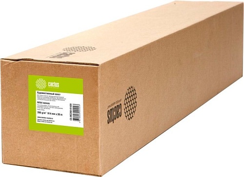 Холст CACTUS 914 мм х 30 м 260 г/м2 CS-MC260-91430