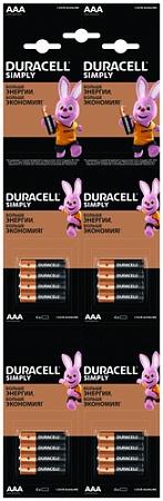 DURACELL Simply AAA LR03 16шт