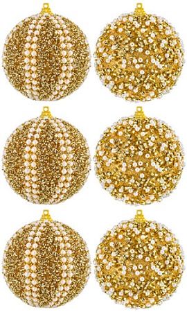 Елочная игрушка Elan Gallery Жемчужины на золотом 970106