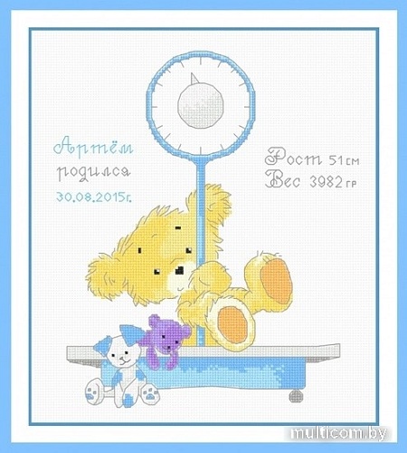 Набор для вышивания Овен Метрика Мишутка 820