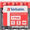 Батарейки Verbatim AA Premiim Alkaline 4 шт 49501