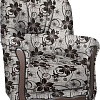 Интерьерное кресло Асмана Анна-1 (цветок крупн коричневый/рогожка)