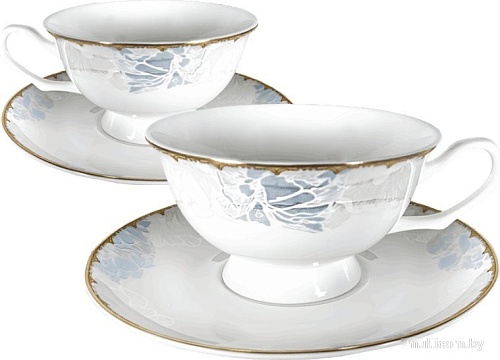 Чашка с блюдцем Mandarin Decor Шелк DS14F23089-220-2W