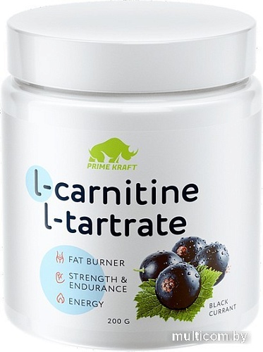Аминокислоты Prime Kraft L-карнитин L-Tartrate (200г, черная смородина)