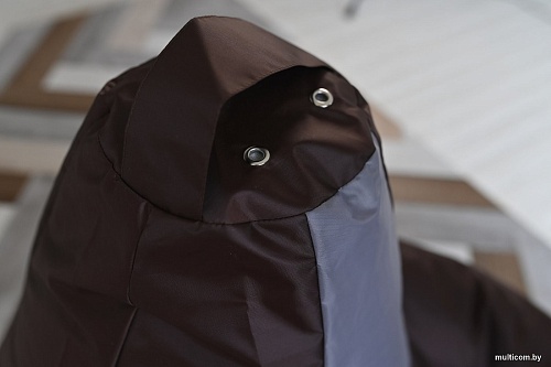 Кресло-мешок Mio Tesoro Груша Kombo XXL GF-130x85-SHS (шоколад/серебристый)