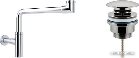 Сифон Wellsee Drainage System 182124003 (сифон, донный клапан, хром)