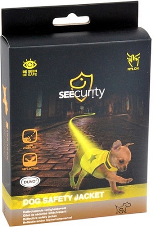 Жилетка для животных Duvo Plus 1270022/DV (S, желтый/черный)