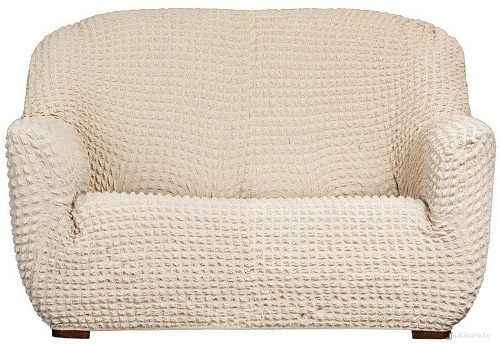 Чехол для дивана Софатэкс Люкс ПО-14 без оборки (ваниль)