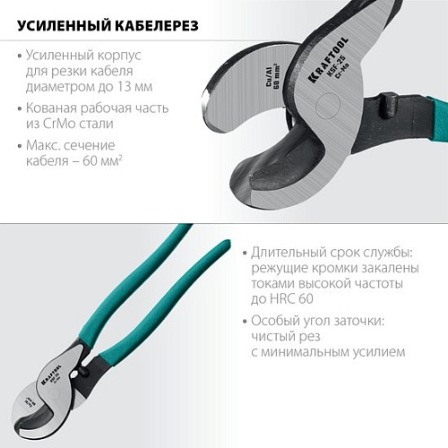 Кабелерез KRAFTOOL KSF-25 23334-25