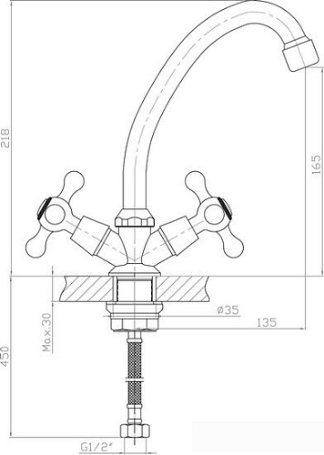 Смеситель Zollen Bamberg [BA75620232]