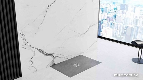 Душевой поддон Rea Rock 100x80 (серый)