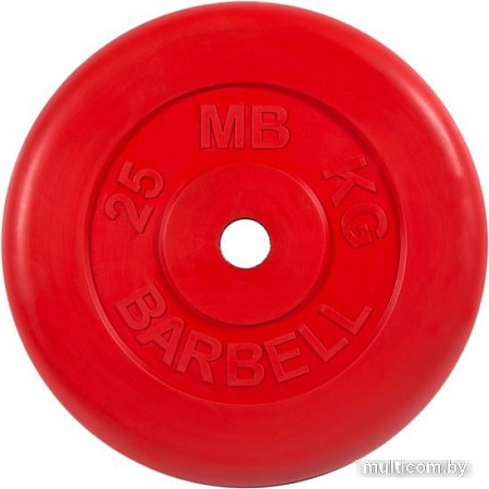 Диск MB Barbell Стандарт 26 мм (1x25 кг, красный)