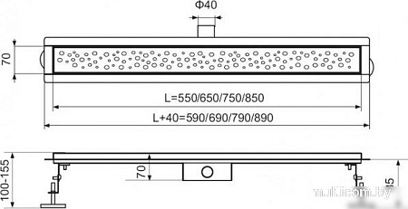 Трап/канал Tim BAD475002GY
