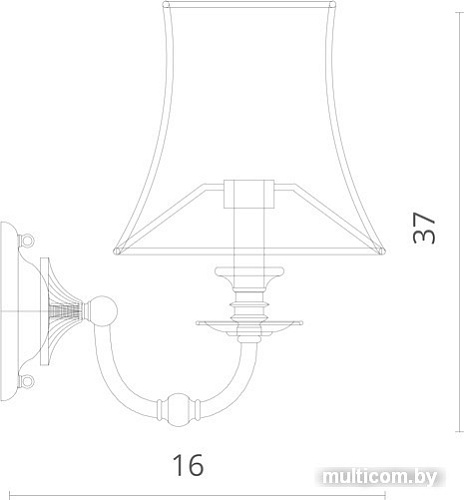 Бра Divinare Candela 1162/01 AP-1