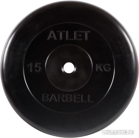 Диск MB Barbell Атлет 31 мм (1x15 кг)