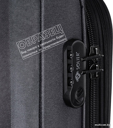 Чемодан-спиннер Solier STL2240 (XL, синий/зеленый)