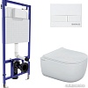 Унитаз подвесной Berges Wasserhaus Ego Rimless + Okus Slim SO + Novum525 + L1 043309