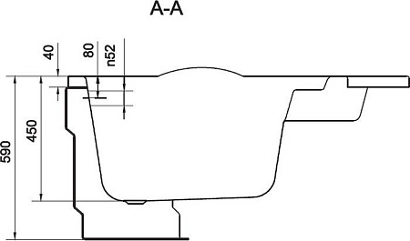 Ванна Cersanit Kaliope 153x100