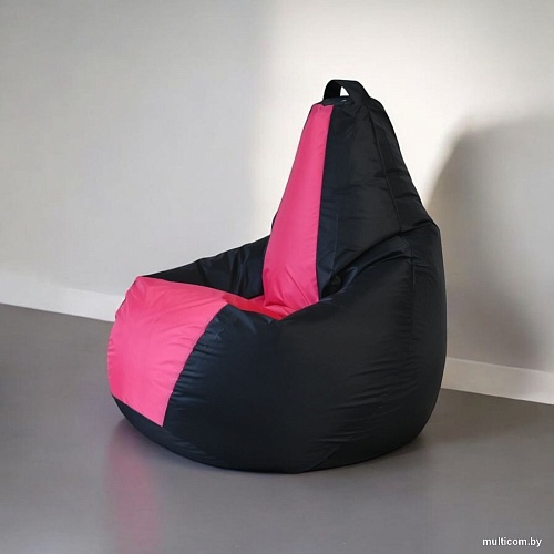 Кресло-мешок Mio Tesoro Груша Kombo XXL GF-130x85-CHF (черный/фуксия)