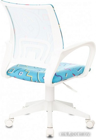 Компьютерное кресло Бюрократ Burokids 1W 1920811 (голубой Sticks 06/пластик белый)