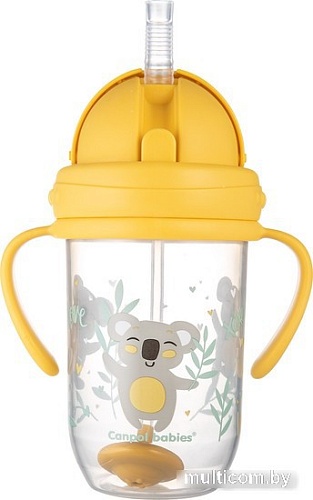 Поильник Canpol babies Exotic Animals 56/606 (желтый, 270 мл)