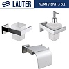 Набор аксессуаров для ванной Lauter 21SH71061 + 21SH71091 + 21SH71101 (Chrome, 3 предмета)