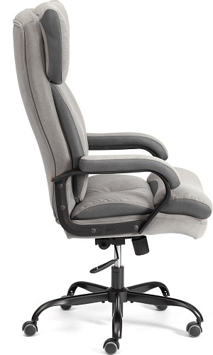 Офисное кресло TetChair Duke metal BL (велюр, серый)