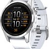 Умные часы Garmin Epix Pro Gen 2 Standard 42 мм (серебро/белый камень)