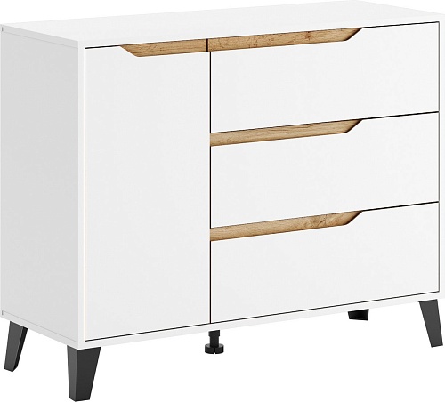 Тумба ЭлиГард Eyva 1D3S (белый)