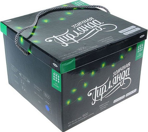 Световой дождь Luazon Занавес 3W 1800 Led (2x9 м, синий) [1080303]