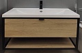 Мебель для ванных комнат Atri Тумба под умывальник Лофт 100П 1в.я. 05129100Н