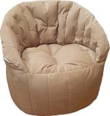 Кресло-мешок LoftyHome Энджой XL (велюр, бежевый)