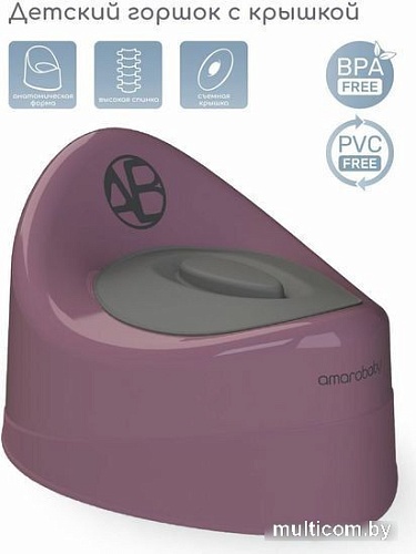 Детский горшок Amarobaby Fort AB221102F/22 (фиолетовый)