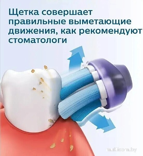 Электрическая зубная щетка Oral-B Vitality D100 Starterkit + 2 насадки (серый)