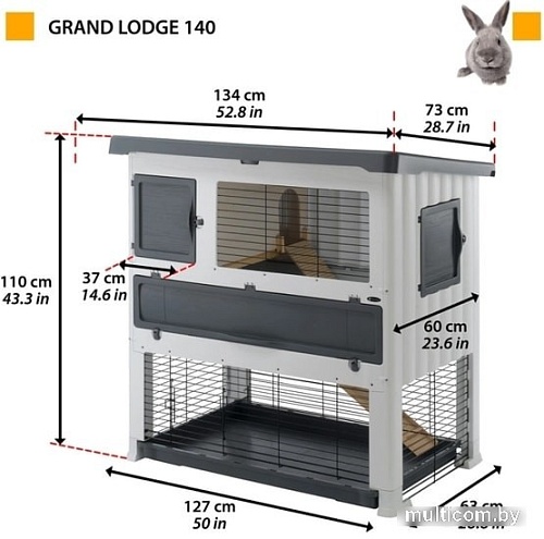 Клетка Ferplast Grand Lodge Plus 140 57087900