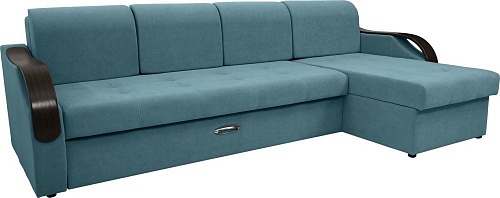 Сириус Лидер-6 с оттоманкой НПБ 300x165 (Eva 21 велюр зеленый)