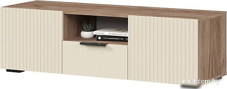 Тумба Стендмебель Соната ТВ 01 (моно керамика/дуб крафт табачный)
