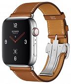 Часы Apple Watch Herm?s Series 4 GPS + Cellular 44mm Stainless Steel Case with Leather Single Tour Deployment Buckle
