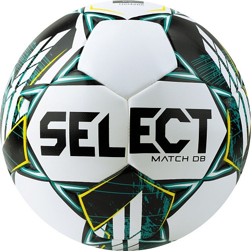 Футбольный мяч Select Match DВ V23 (размер 5, белый/зеленый)