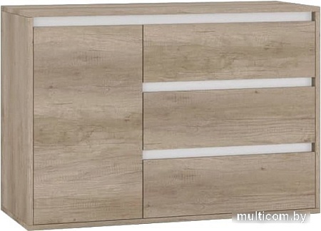 Комод Интермебель Рио-2 (дуб каньон/белый)