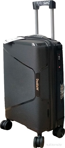 Чемодан-спиннер DoubleW 088 (M, черный)
