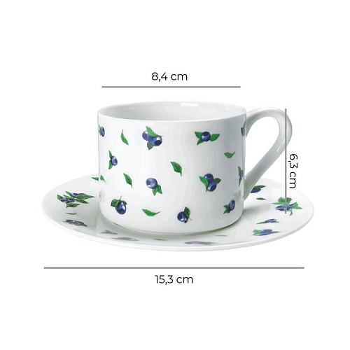 Набор кружек Mandarin Decor Черника DS14F24701-250-2W