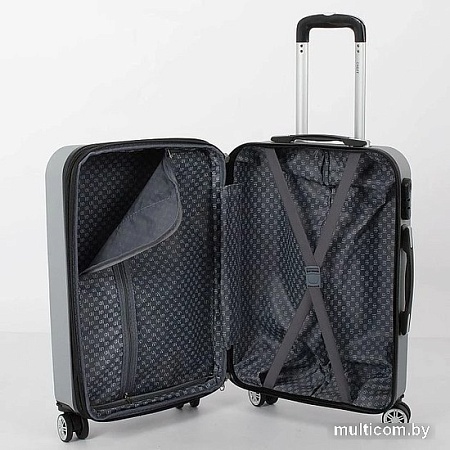 Чемодан-спиннер Grott 263-MD2203/5-22 (светло-серый)