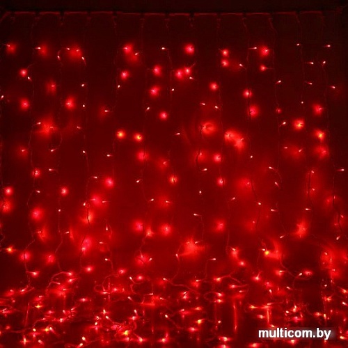Световой дождь Luazon Занавес 1440 Led 3W (2x6 м, красный) [1080258]